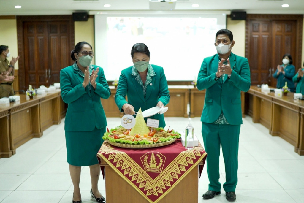 Puncak Peringatan Tahun Emas HKG PKK Ke-50 di Kabupaten Badung